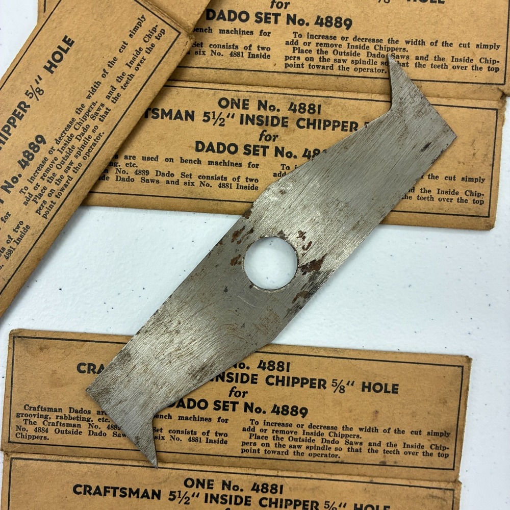 Craftsman Dado Part 4881 5-1/2" Inside Chipper 5/8" Hole for Dado Set 4889 x6